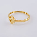 Anillo Trébol 1.05 g / T9 Oro Amarillo 18K