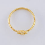 Anillo Trébol 0.95 g / T5 Oro Amarillo 18K