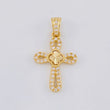 Dije Cruz Trebol 1.3g / 2.3cm Oro Amarillo 18K