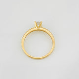 Anillo Solitario Churumbela 1.85g / T7 Oro Amarillo 18K
