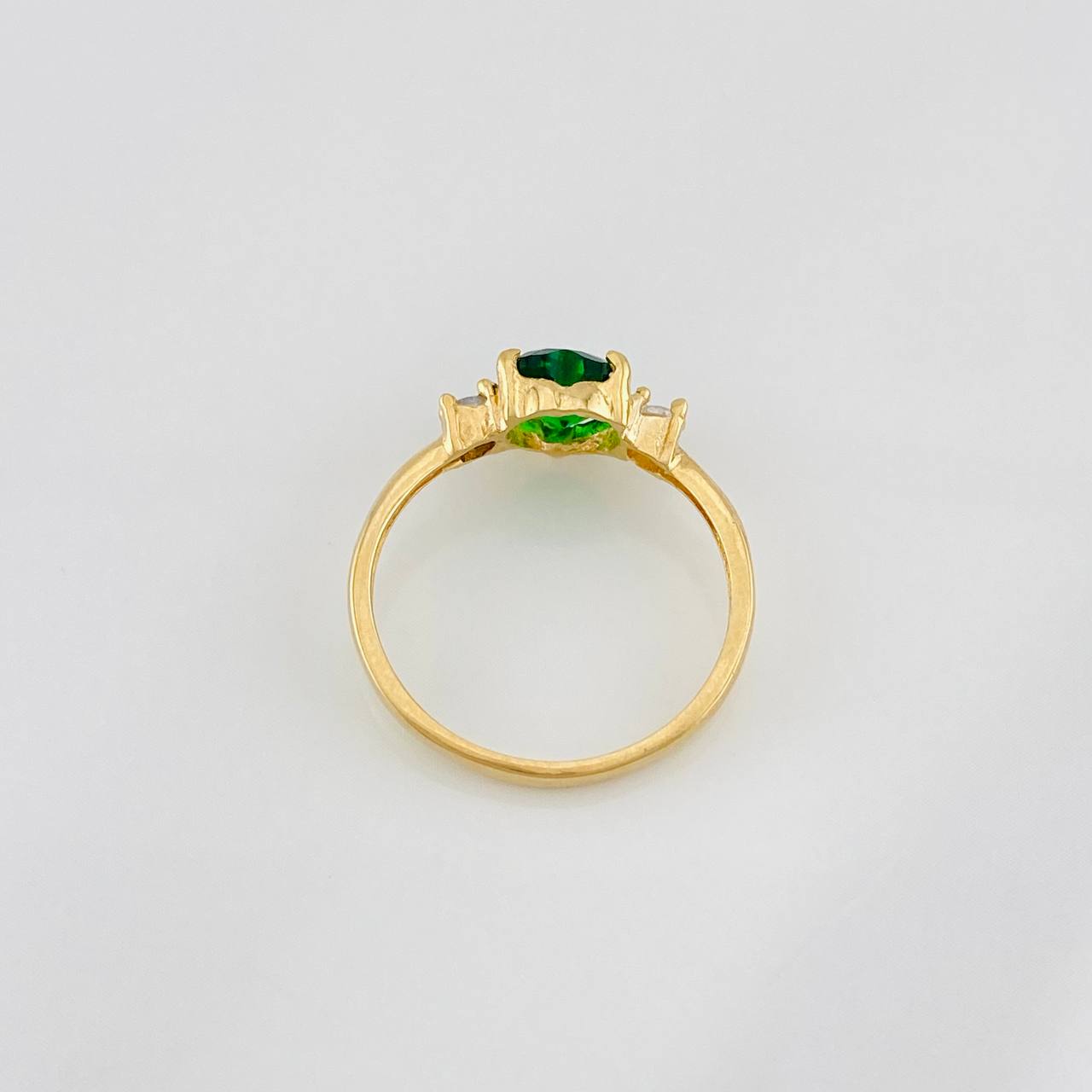 Anillo Solitario Corazón 1.7g / T6 Oro Amarillo 18K