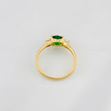 Anillo Solitario Corazón 1.7g / T6 Oro Amarillo 18K