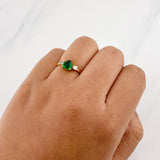 Anillo Solitario Corazón 1.7g / T6 Oro Amarillo 18K