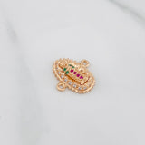 Herraje Virgen Guadalupe 1.3g / 1.5cm Oro Rosa 18K