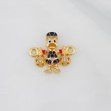 Herraje Pato Bolsas de Dinero 1.65g / 1.5cm Tres Oros 18K