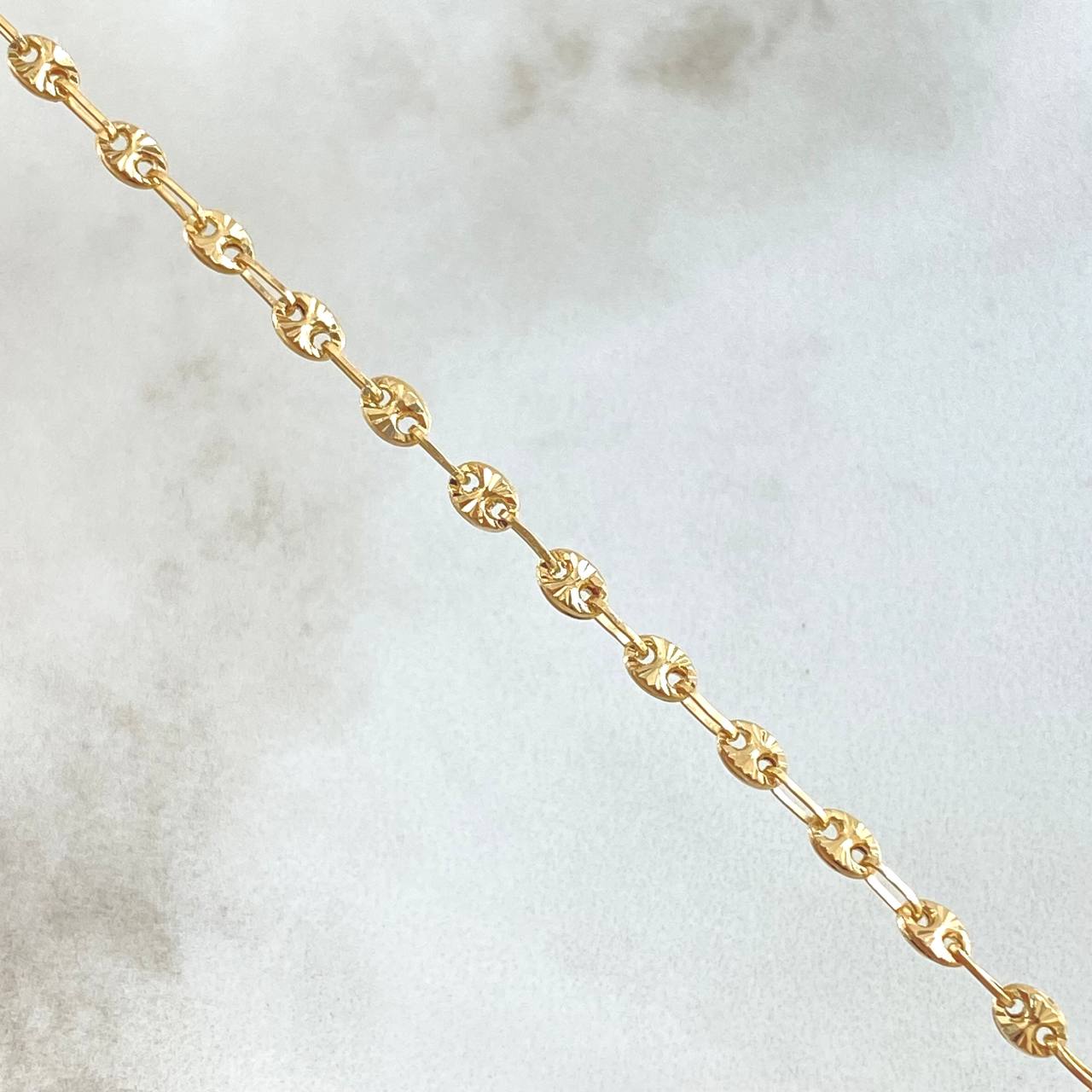 Cadena GC 6.2gr / 50cm / 3.2mm Diamantada Oro Amarillo 18K