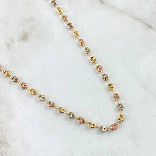 Cadena GC 6.7gr / 45cm / 3.4mm Tres Oros 18K