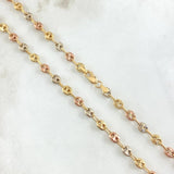 Cadena GC 6.7gr / 45cm / 3.4mm Tres Oros 18K