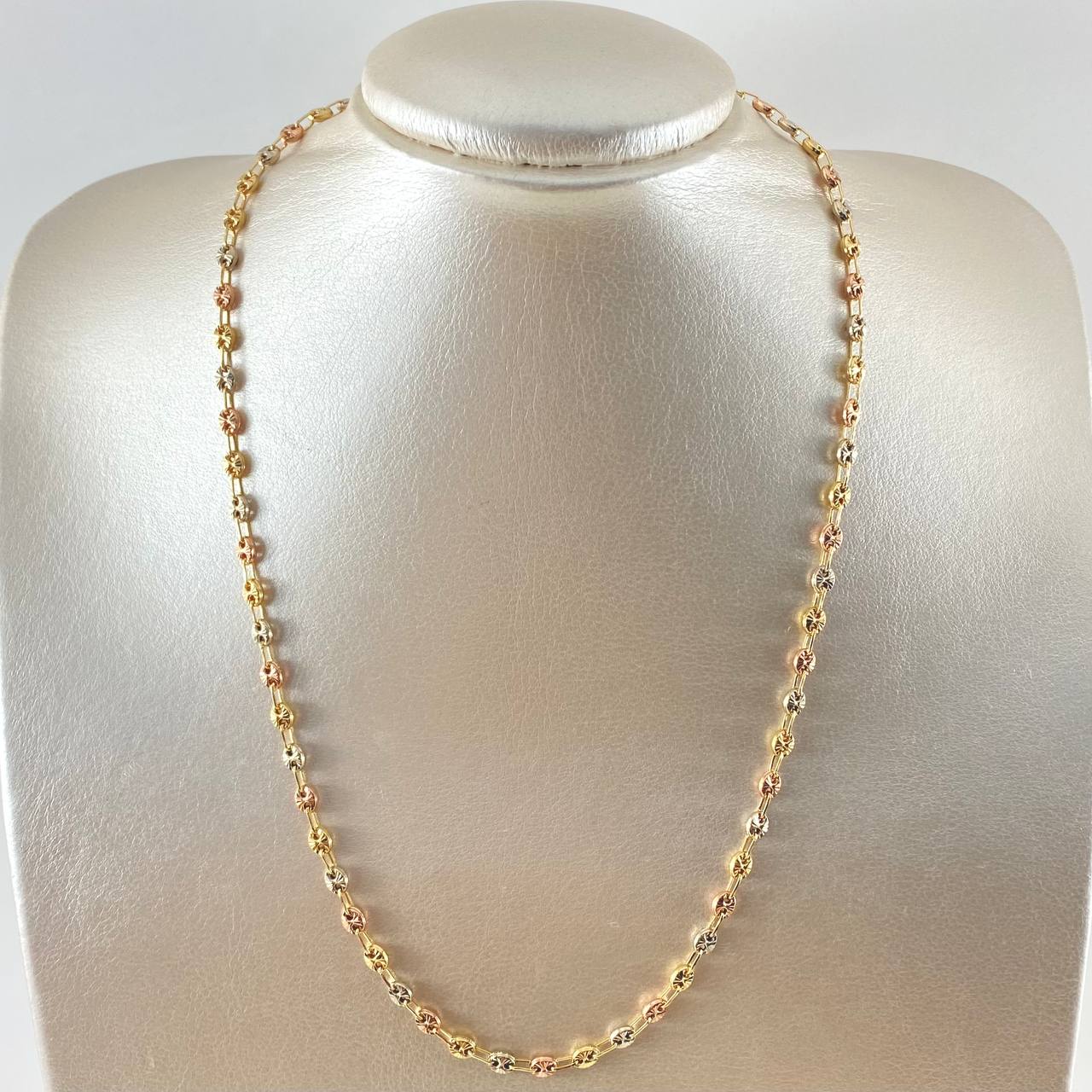 Cadena GC 6.7gr / 45cm / 3.4mm Tres Oros 18K