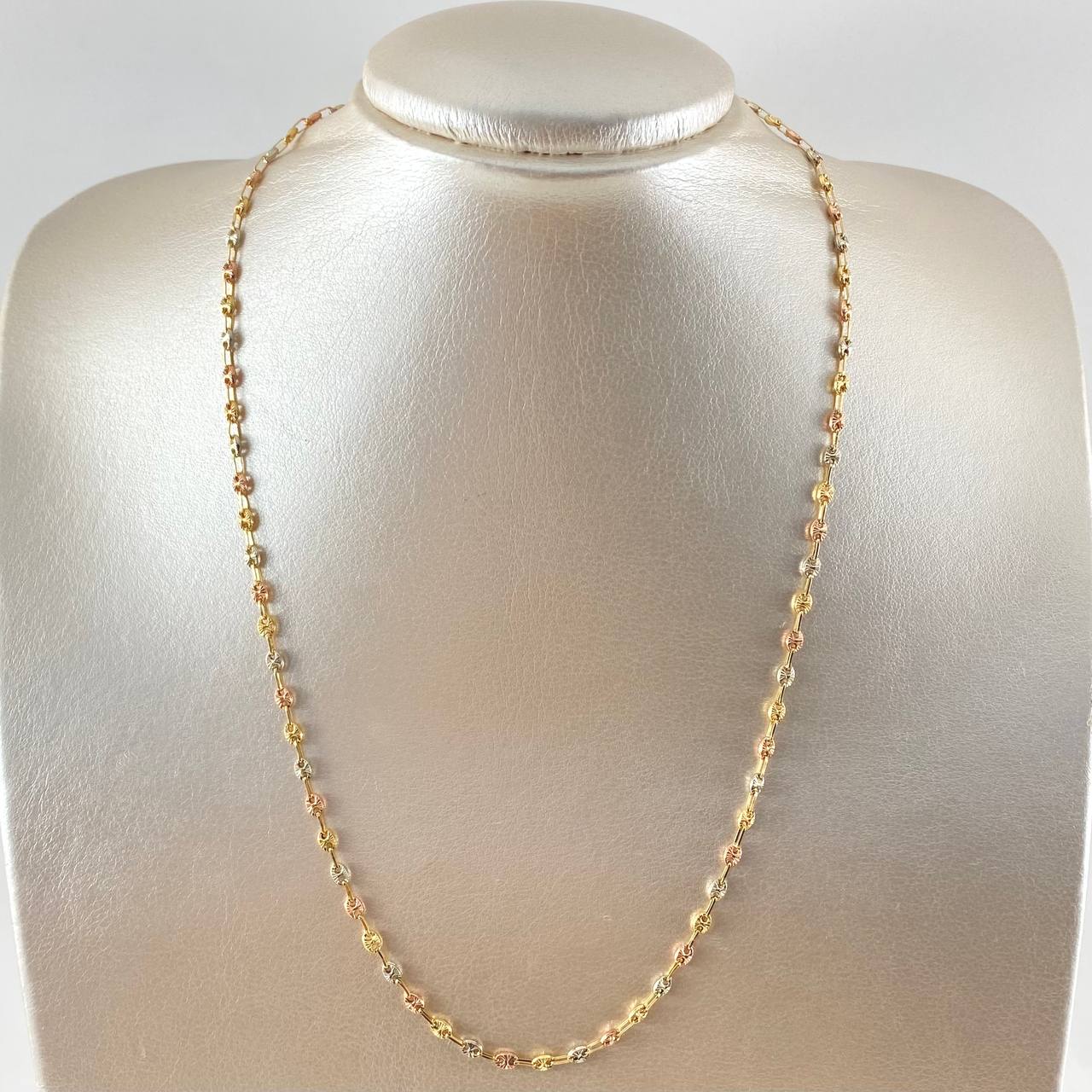 Cadena GC Diamantada 7.05gr / 50cm / 3.3mm Tres Oros 18K ©