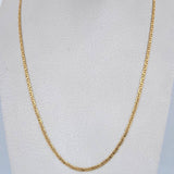 Cadena Escalera 2.95gr / 50.1cm / 2.2mm Oro Amarillo +3 18K &
