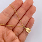 Set Cadena Lazo 1.15gr / 60.1cm / 0.9mm + Dije San Miguel Arcangel 0.6gr / 1.9cm Troquelado Oro Amarillo 18K (Oferta) $