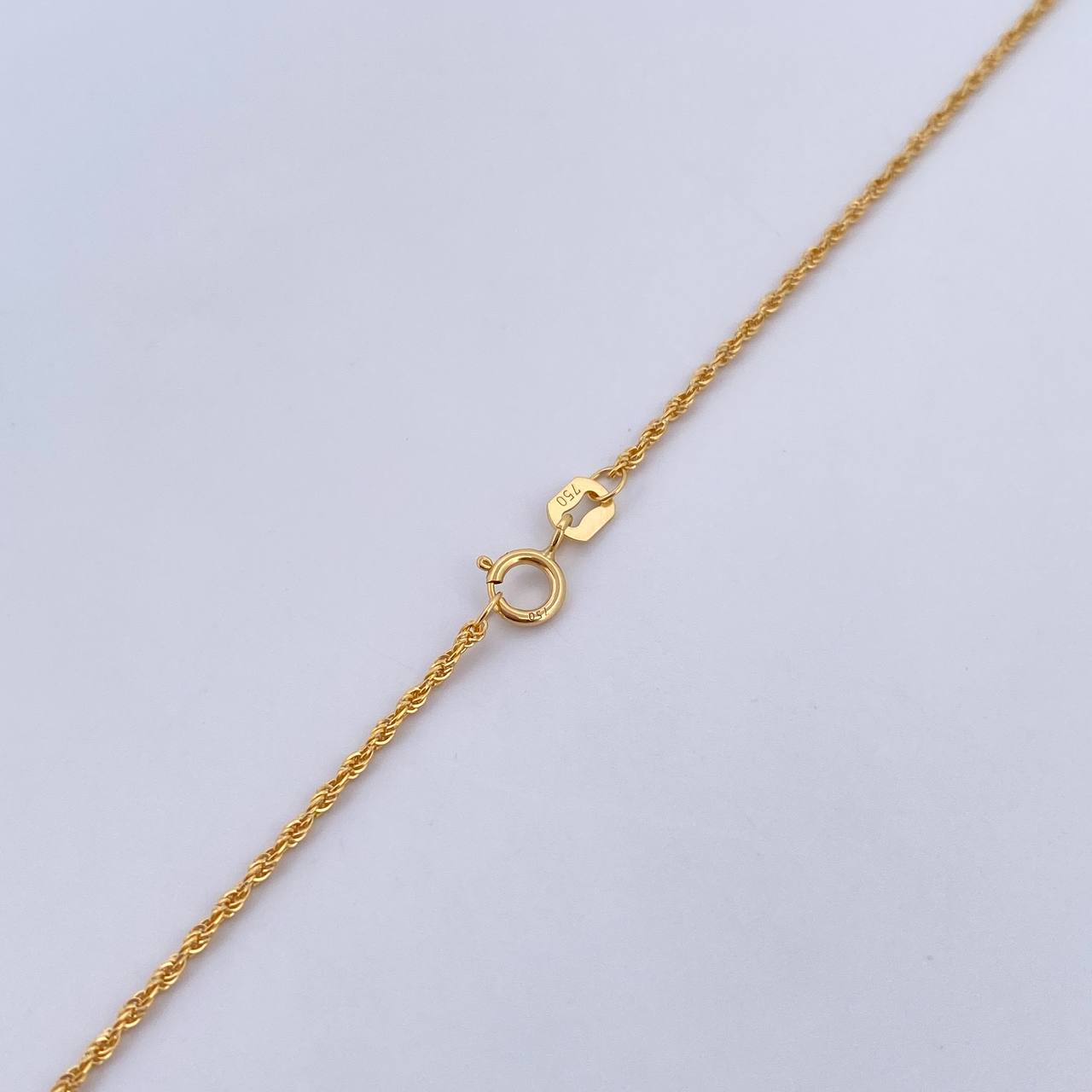 Set Cadena Lazo 1.15gr / 59.7cm / 0.9mm + Dije Herradura Caballo 0.5gr / 1.5cm Troquelado Oro Amarillo 18K (Oferta) $