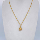 Set Cadena Lazo 1.15gr / 59.7cm / 0.9mm + Dije Herradura Caballo 0.5gr / 1.5cm Troquelado Oro Amarillo 18K (Oferta) $