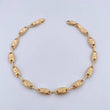 Pulso Rustico Eslabon 4.8gr / 20.5cm / 5.4mm Corona Rx Oro Amarillo 18K $