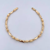 Pulso Rustico Española 5.9gr / 20.6cm / 3.8mm Oro Amarillo 18K $