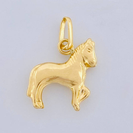 Dije Caballo 0.6 g / 1.7 cm Oro Amarillo 18K