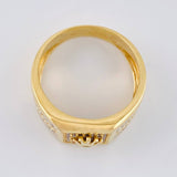 Anillo Corona Onda Radial 8.6 g / T9 1/4 Oro Amarillo 18K