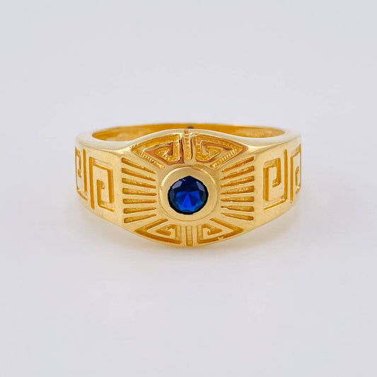 Anillo Patron Griego 7.1 g / T10 1/2 Oro Amarillo 18K
