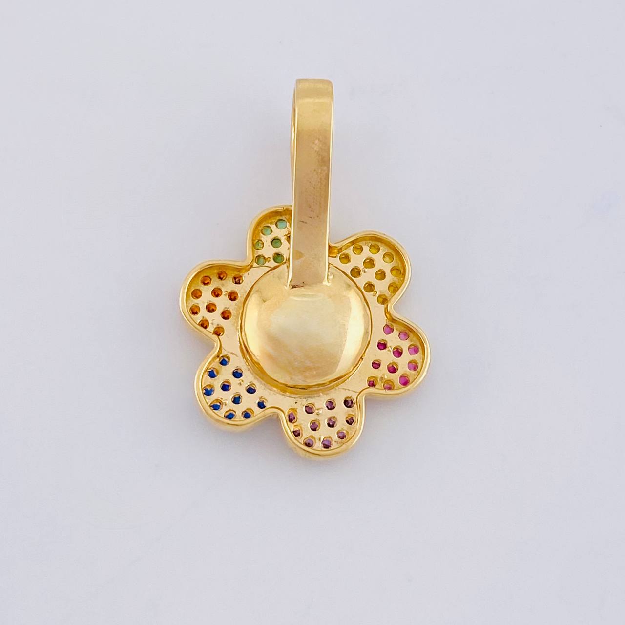 Dije Flor Animado Movil 4.4 g / 2.5 cm Oro Amarillo 18K