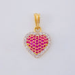 Dije Corazón Tupido 1.75g / 1.9cm Oro Amarillo 18K