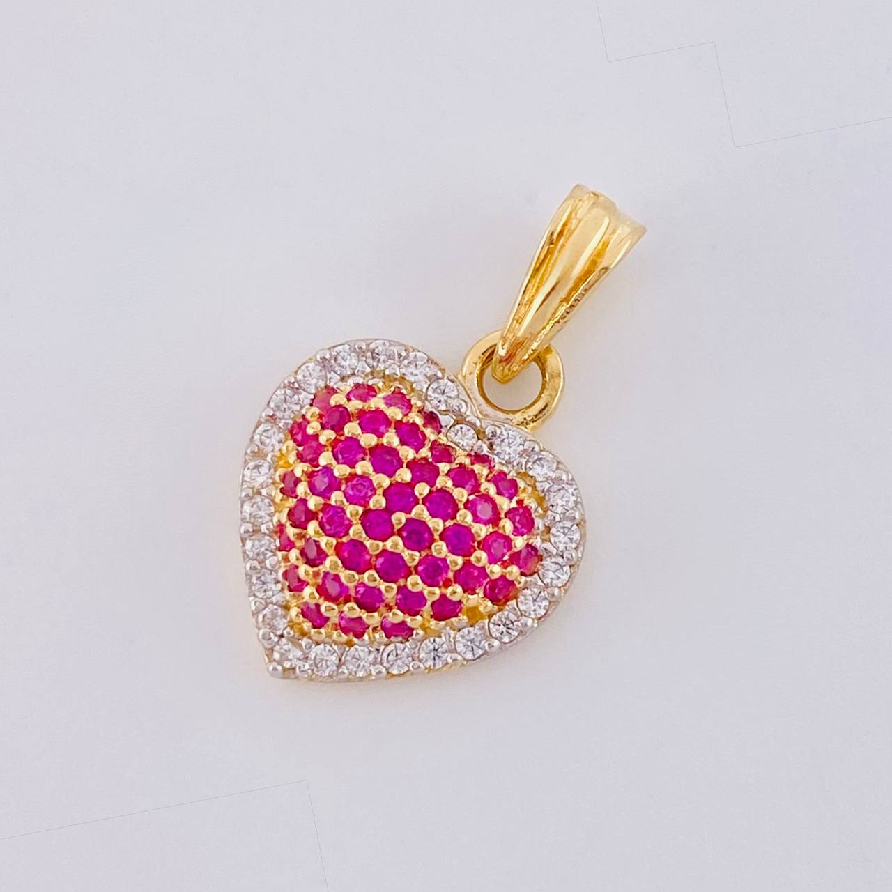 Dije Corazón Tupido 1.75g / 1.9cm Oro Amarillo 18K