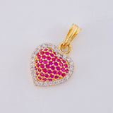 Dije Corazón Cojin 1.75 g / 1.8 cm Oro Amarillo 18K