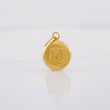 Dije Circulo Letra M 0.35g / 1.6cm Oro Amarillo 18K