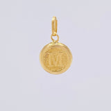 Dije Circulo Letra M 0.35g / 1.6cm Oro Amarillo 18K
