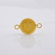 Herraje Circulo Letra M 0.4g / 1.5cm Oro Amarillo 18K