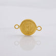 Herraje Circulo Letra E 0.4g / 1.5cm Oro Amarillo 18K
