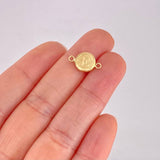 Herraje Circulo Letra E 0.4g / 1.5cm Oro Amarillo 18K