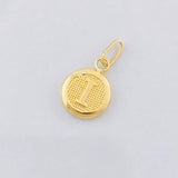 Dije Circulo Letra I 0.4g / 1.6cm Oro Amarillo 18K