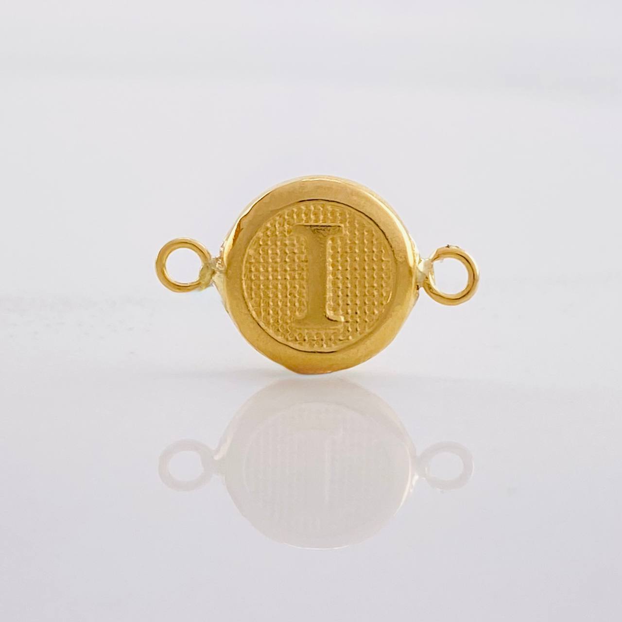 Herraje Circulo Letra I 0.4g / 1.5cm Oro Amarillo 18K