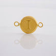 Herraje Circulo Letra I 0.4g / 1.5cm Oro Amarillo 18K