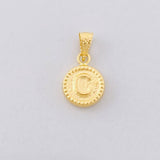 Dije Circulo Letra C 0.4g / 1.5cm Oro Amarillo 18K