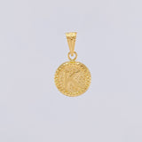 Dije Circulo Letra K 0.6g / 1.7cm Oro Amarillo 18K