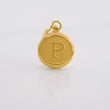 Dije Circulo Letra P 0.4g / 1.6cm Oro Amarillo 18K