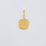 Dije Circulo Letra P 0.4g / 1.6cm Oro Amarillo 18K