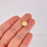 Dije Circulo Letra P 0.4g / 1.6cm Oro Amarillo 18K