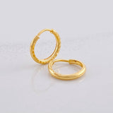 Candongas Aro Rayado 0.45g / 0.8cm Oro Amarillo 18K