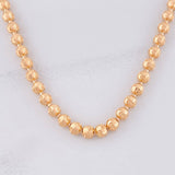 Cadena Militar Diamantada Media Luna 24.1g / 50cm / 5mm Oro Rosa 18K