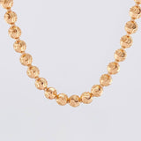 Cadena Militar Diamantada Media Luna 24.1g / 50cm / 5mm Oro Rosa 18K
