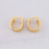 Candongas Tribal 4.85g / 1.7cm Oro Amarillo 18K