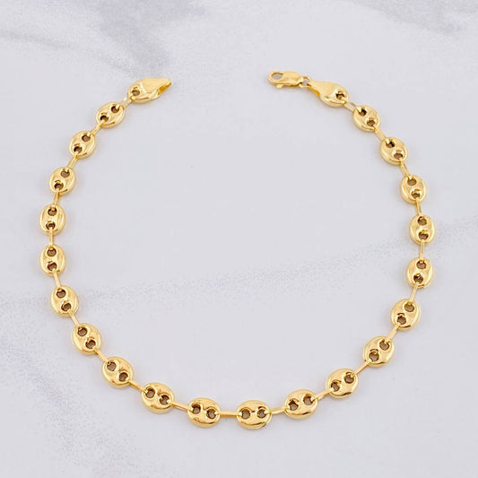 Tobillera GC 6.8g / 26.1cm / 6.5mm Oro Amarillo 18K
