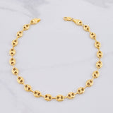 Tobillera GC 6.8g / 26.1cm / 6.5mm Oro Amarillo 18K