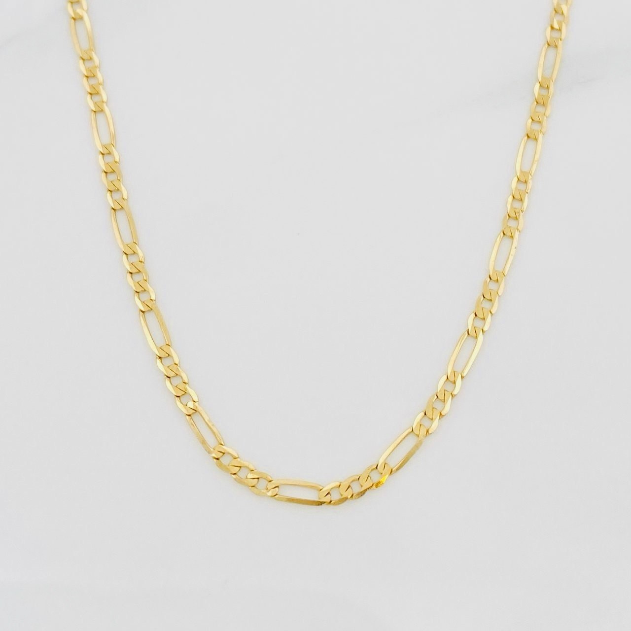 Cadena Fígaro 3.1g / 50cm / 1.9mm Oro Amarillo 18K