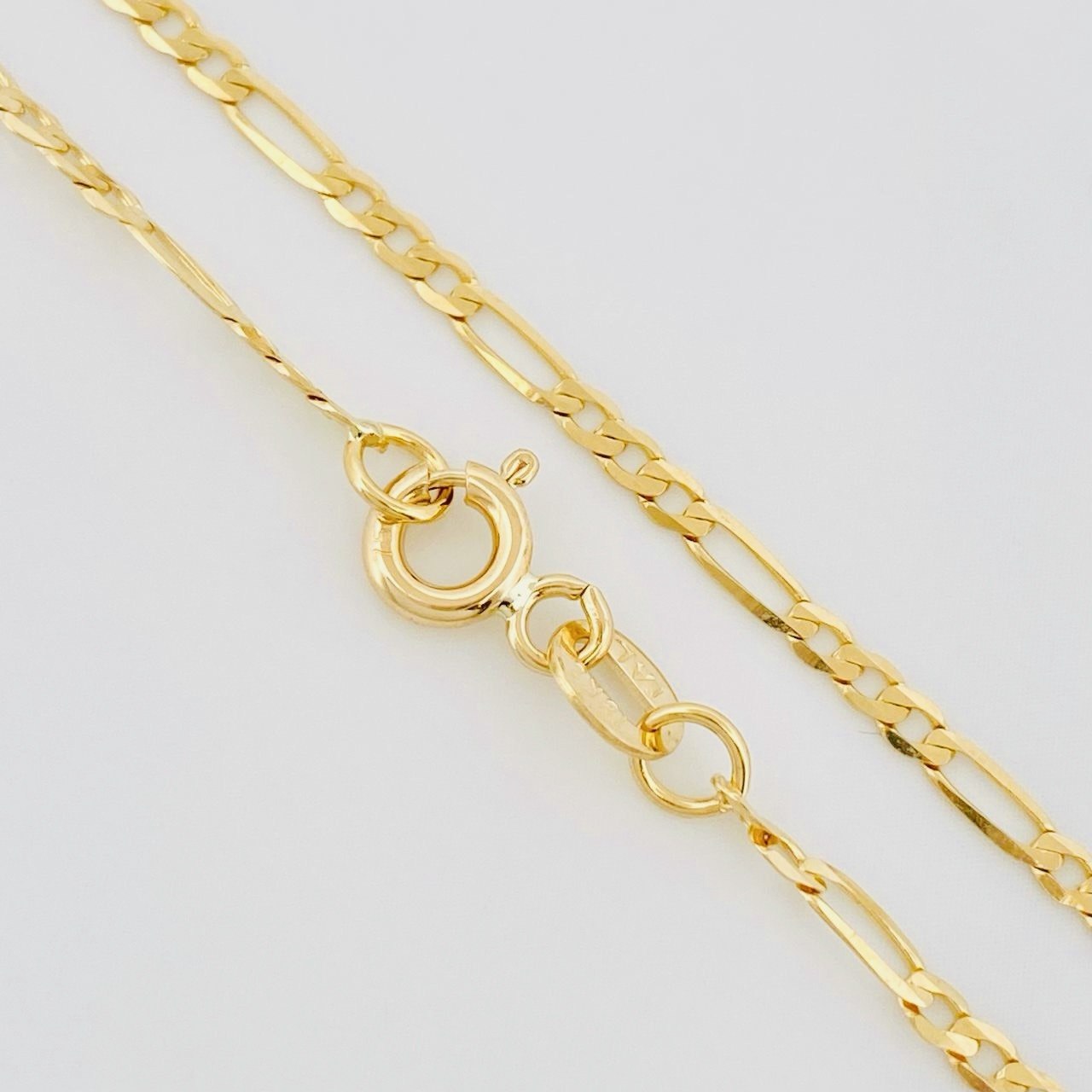 Cadena Fígaro 3.1g / 50cm / 1.9mm Oro Amarillo 18K