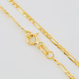 Cadena Fígaro 3.1g / 50cm / 1.9mm Oro Amarillo 18K