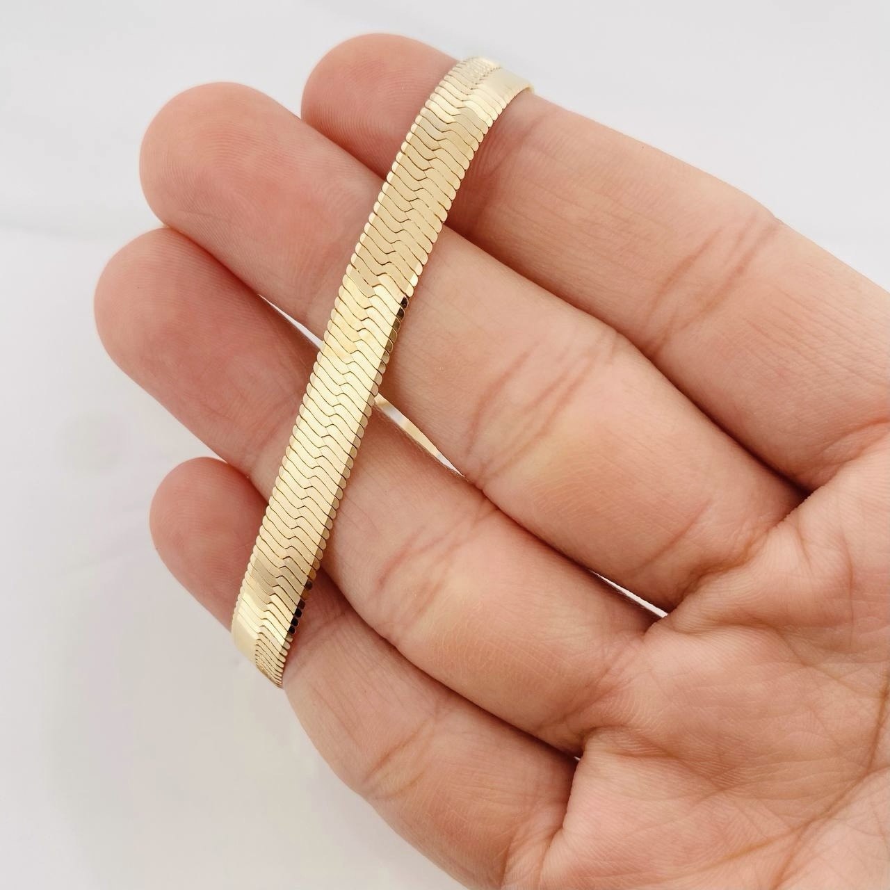 Cadena Espejo 24.2g / 45cm / 6.7mm Oro Amarillo 18K
